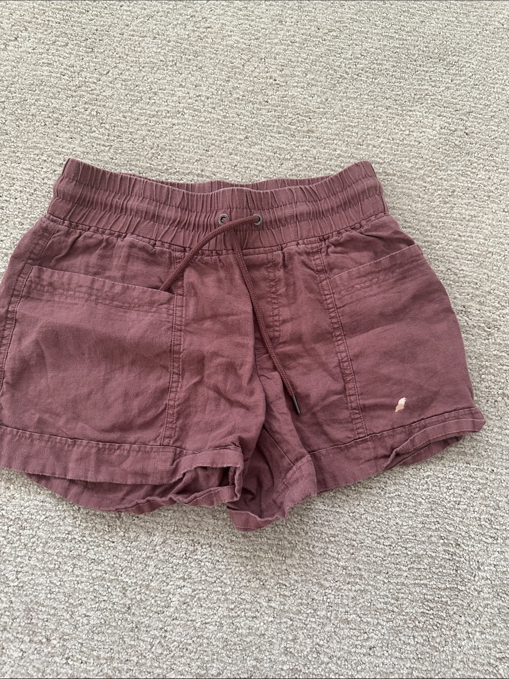 Athleta cabo linen shorts